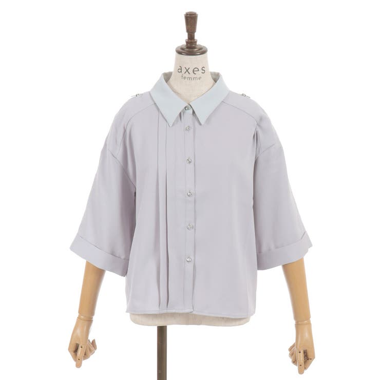 ダブルジップブラウス | axes femme | 詳細画像24 