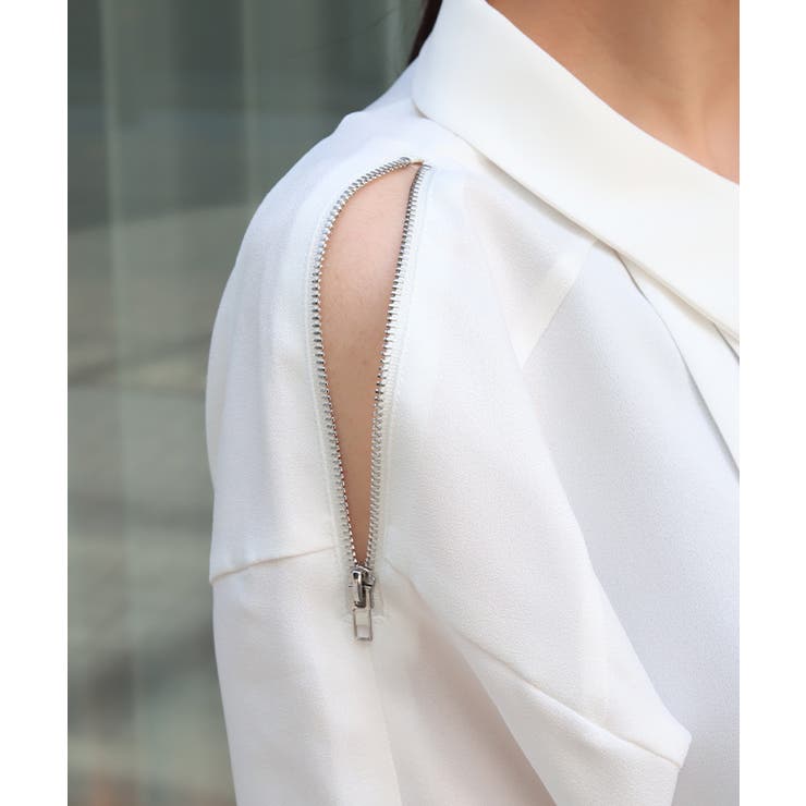 ダブルジップブラウス | axes femme | 詳細画像4 