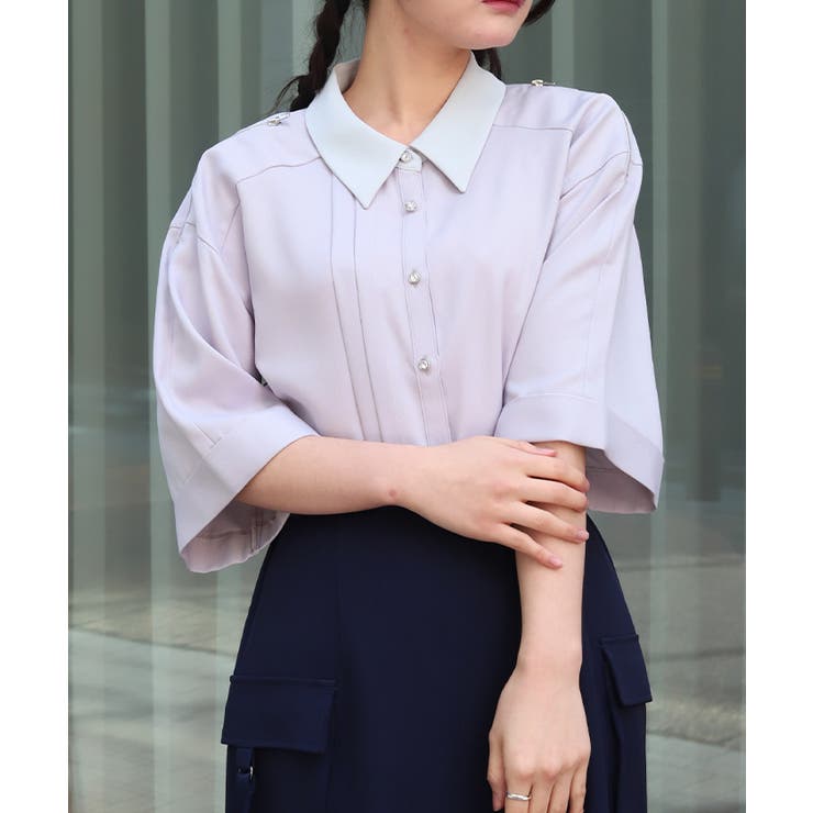 グレー | ダブルジップブラウス | axes femme