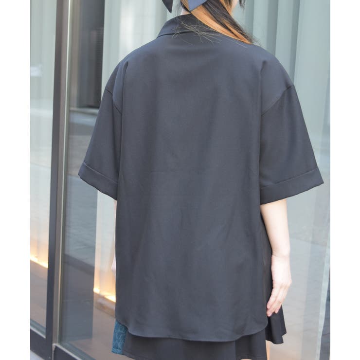 タブデザインロングシャツ | axes femme | 詳細画像3 