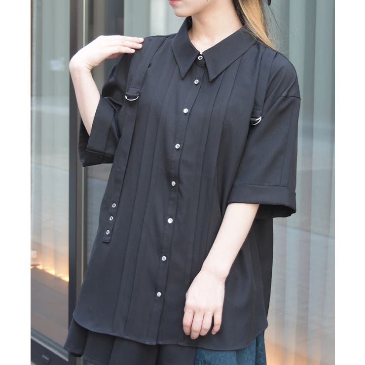タブデザインロングシャツ | axes femme | 詳細画像8 