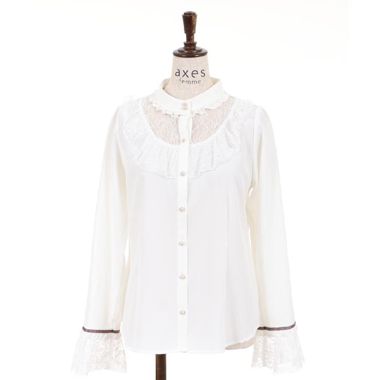 【美品】Haricot Rouge シルク混レース袖ブラウス 美品】Haricot Rouge シルク混レース袖ブラウス - メルカリ