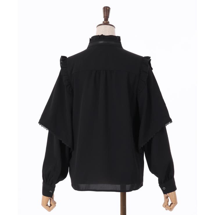 レイヤードフレア袖ブラウス[品番：IGAW0004639]｜axes femme