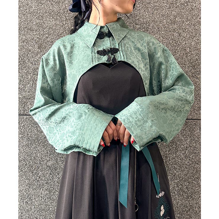 チャイナ釦付ボレロ風ブラウス 品番 IGAW0004832 axes femme アクシーズファム レディース