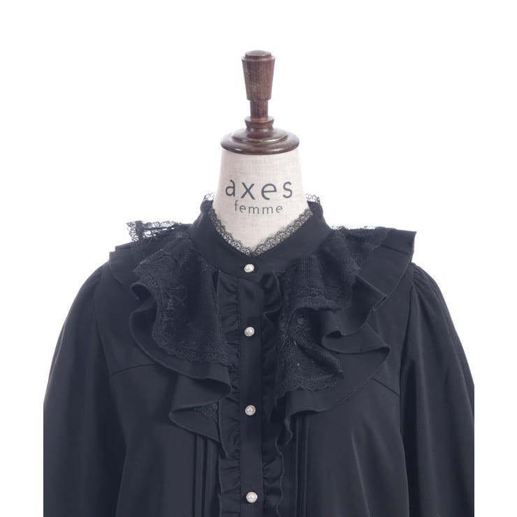 ピンタック使フリルブラウス[品番：IGAW0006226]｜axes femme