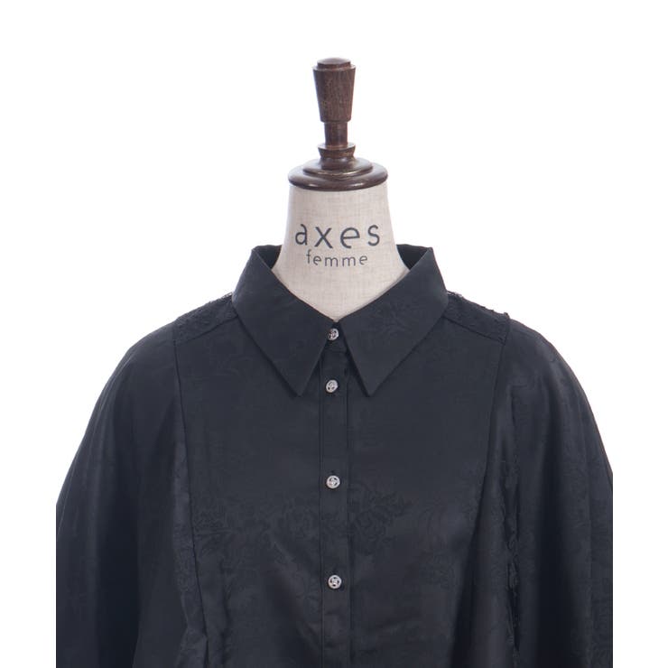 ケープ風フレアジャガードブラウス | axes femme | 詳細画像11 