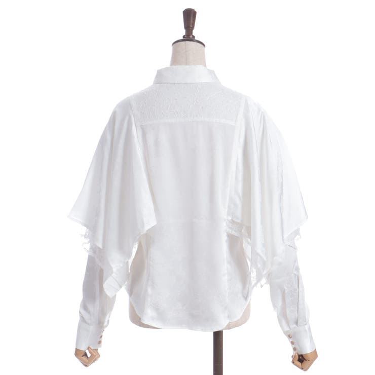 ケープ風フレアジャガードブラウス | axes femme | 詳細画像17 