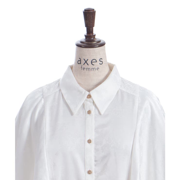 ケープ風フレアジャガードブラウス | axes femme | 詳細画像18 