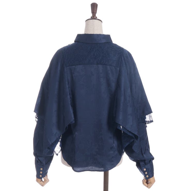 ケープ風フレアジャガードブラウス | axes femme | 詳細画像25 