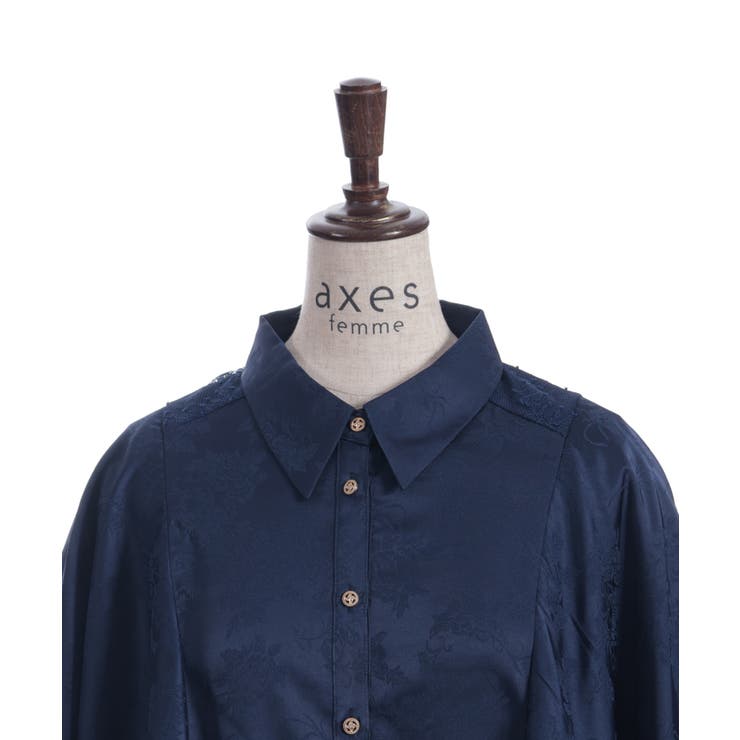 ケープ風フレアジャガードブラウス | axes femme | 詳細画像26 