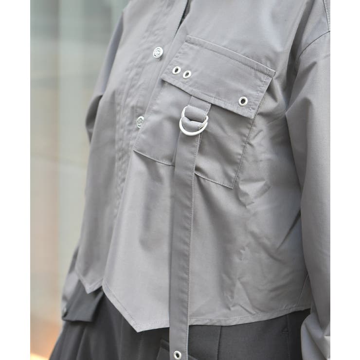 ハトメ×タブショートシャツ | axes femme | 詳細画像12