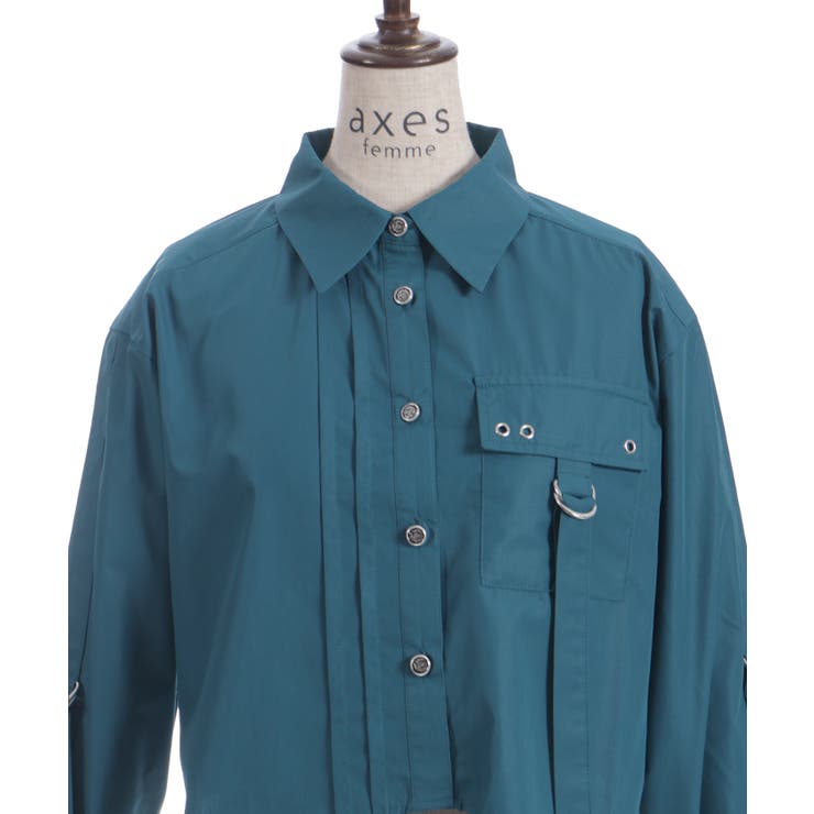 ハトメ×タブショートシャツ | axes femme | 詳細画像28