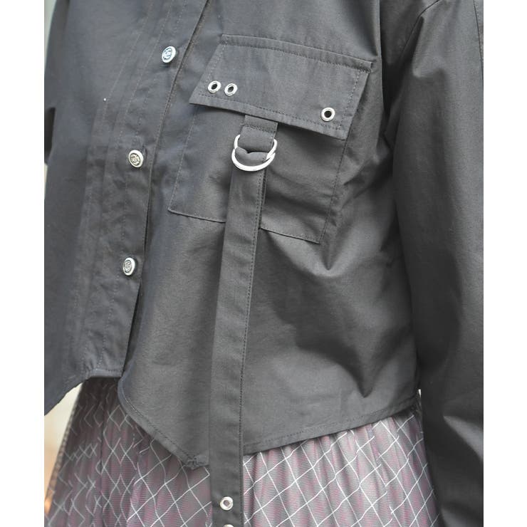 ハトメ×タブショートシャツ | axes femme | 詳細画像6