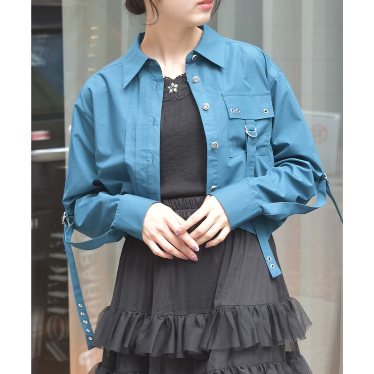 ハトメ×タブショートシャツ | axes femme | 詳細画像8