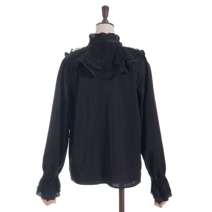 レース重ねラッフルフリルブラウス | axes femme | 詳細画像10 