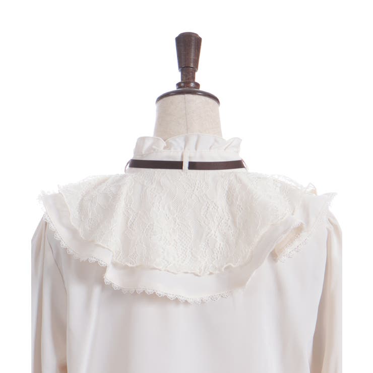 レース重ねラッフルフリルブラウス | axes femme | 詳細画像22 