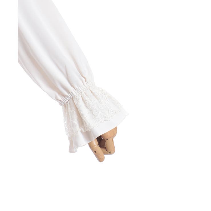 レース重ねラッフルフリルブラウス | axes femme | 詳細画像23 