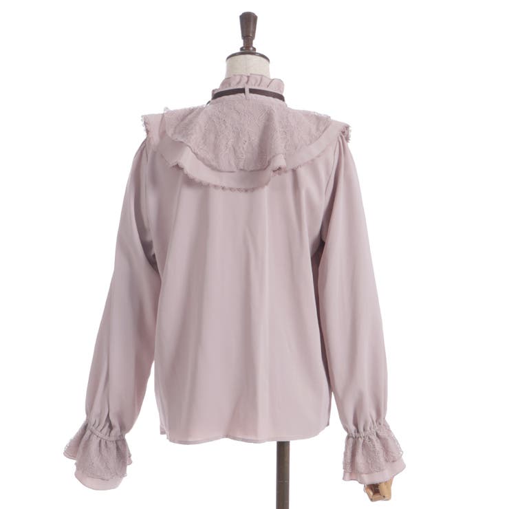 レース重ねラッフルフリルブラウス | axes femme | 詳細画像26 