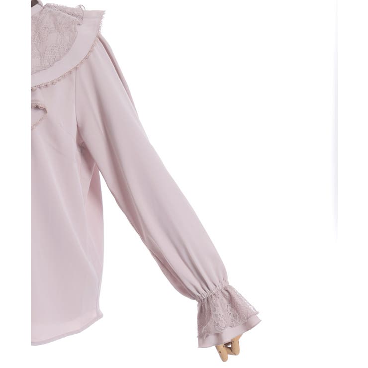 レース重ねラッフルフリルブラウス | axes femme | 詳細画像30 