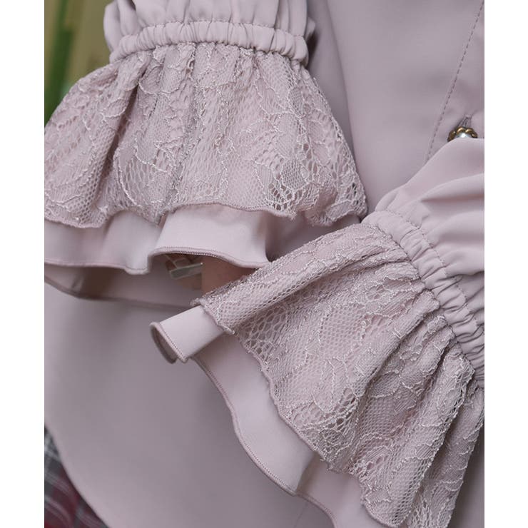 レース重ねラッフルフリルブラウス | axes femme | 詳細画像6 