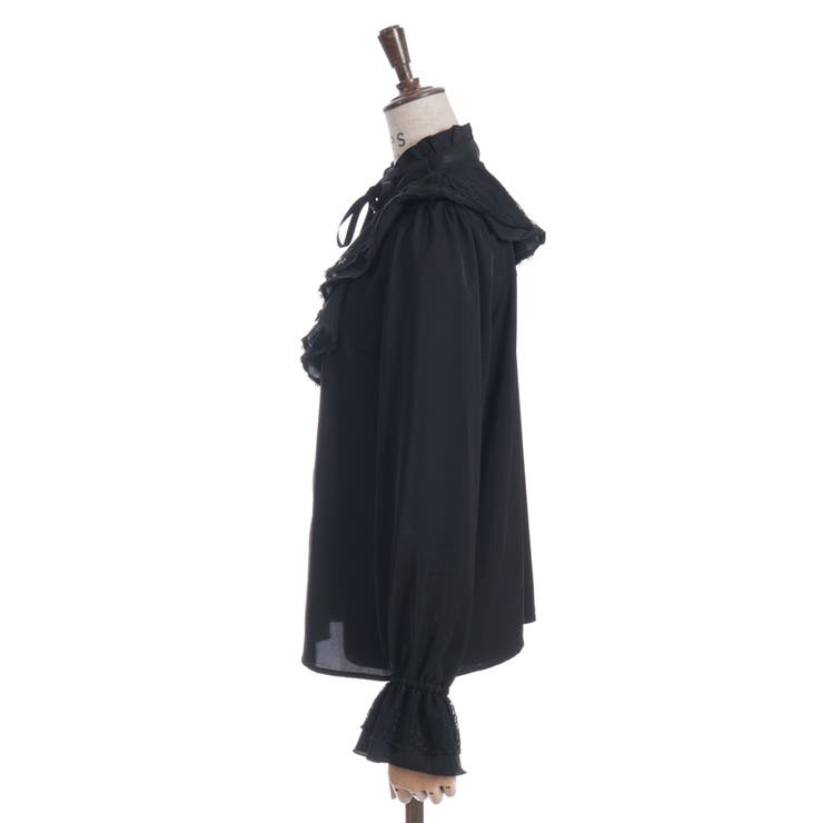 レース重ねラッフルフリルブラウス | axes femme | 詳細画像9 