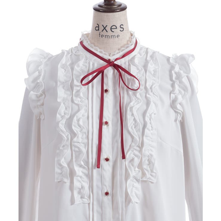 ホイップフリルブラウス | axes femme | 詳細画像12 