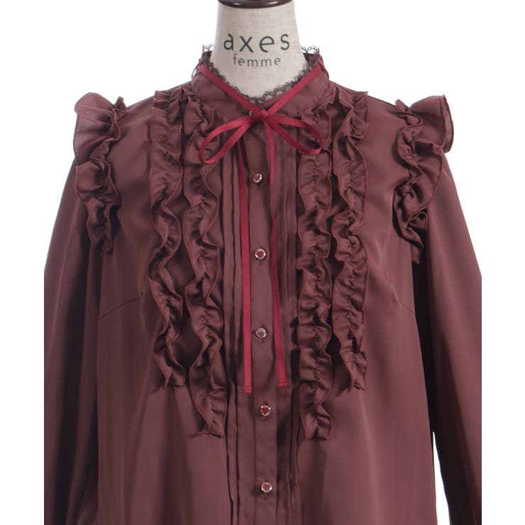 ホイップフリルブラウス | axes femme | 詳細画像21 