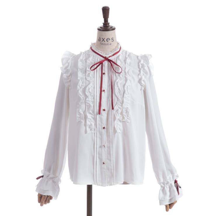 ホイップフリルブラウス | axes femme | 詳細画像9 