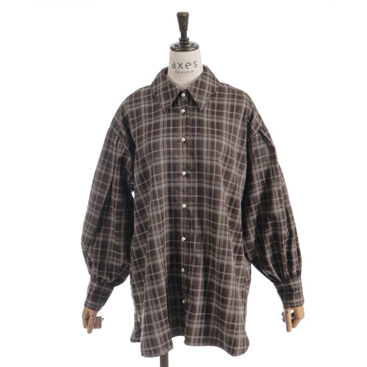 ボリューム袖リボンシャツ | axes femme | 詳細画像14 