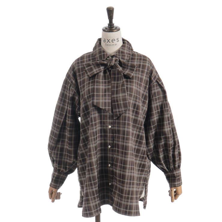 ボリューム袖リボンシャツ | axes femme | 詳細画像9 