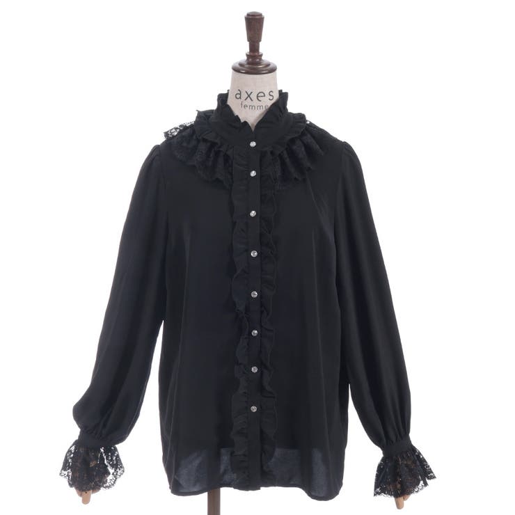 レースフリルブラウス | axes femme | 詳細画像24 