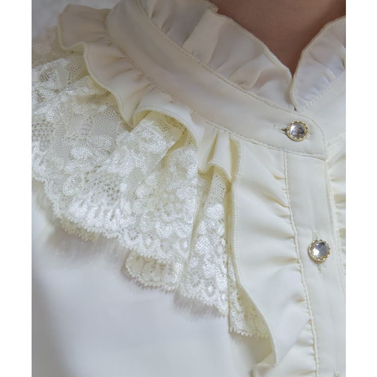 レースフリルブラウス | axes femme | 詳細画像4 