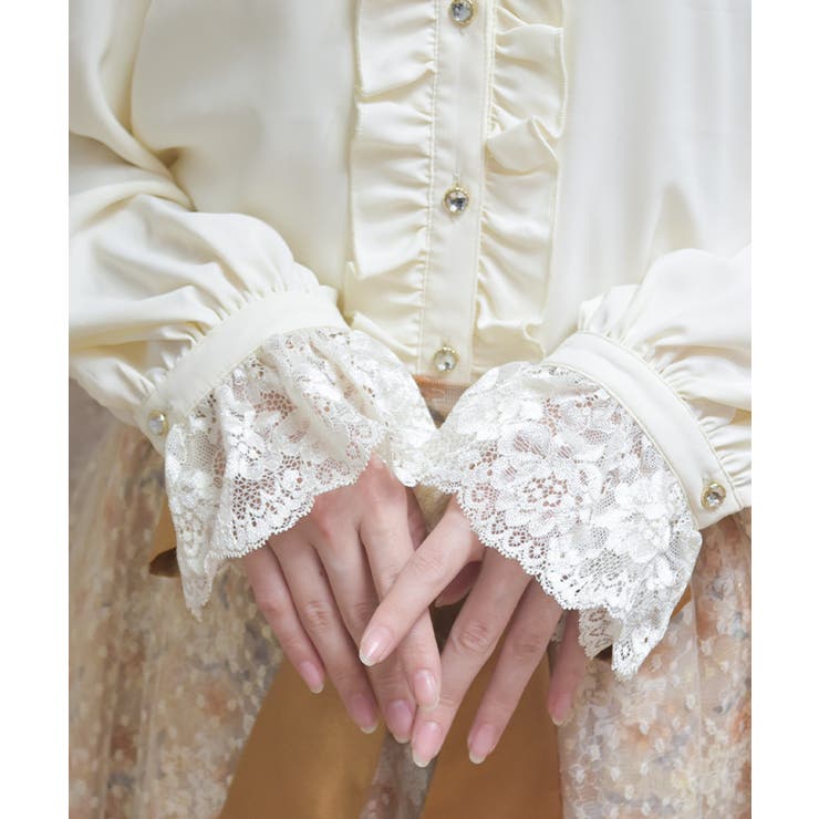 レースフリルブラウス | axes femme | 詳細画像5 