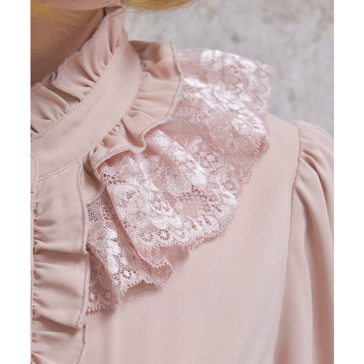 レースフリルブラウス | axes femme | 詳細画像7 