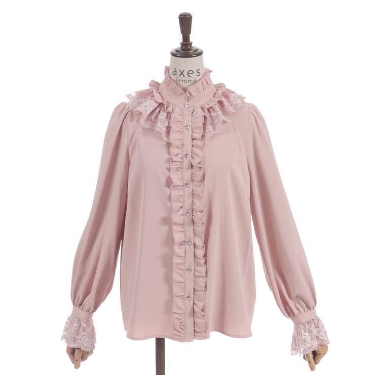 レースフリルブラウス | axes femme | 詳細画像8 