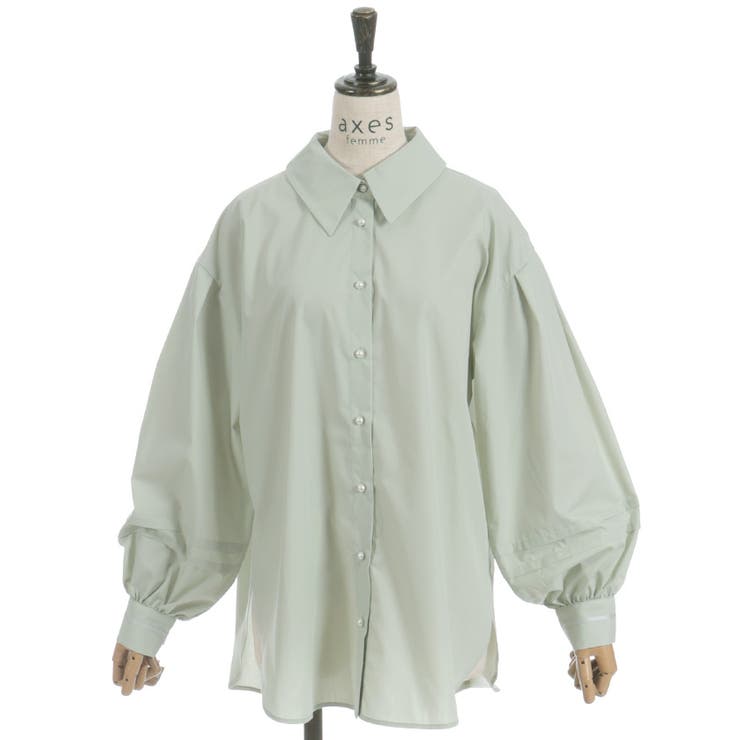 ラインリボンオーバーシャツ | axes femme | 詳細画像15 