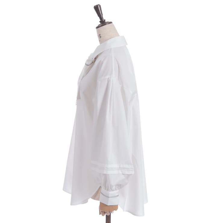 ラインリボンオーバーシャツ | axes femme | 詳細画像18 