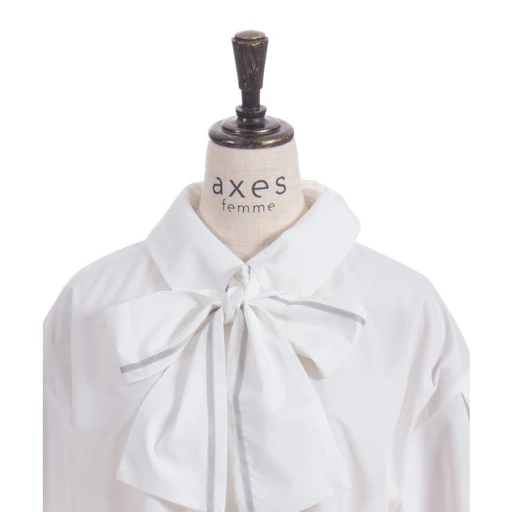 ラインリボンオーバーシャツ | axes femme | 詳細画像20 