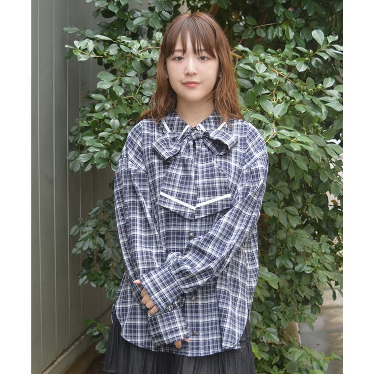 ボリューム袖リボンシャツ | axes femme | 詳細画像10 