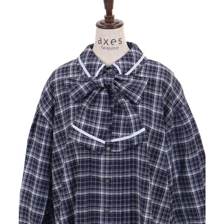 ボリューム袖リボンシャツ | axes femme | 詳細画像14 