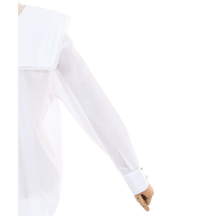 セーラーカラーロングシャツ | axes femme | 詳細画像18 