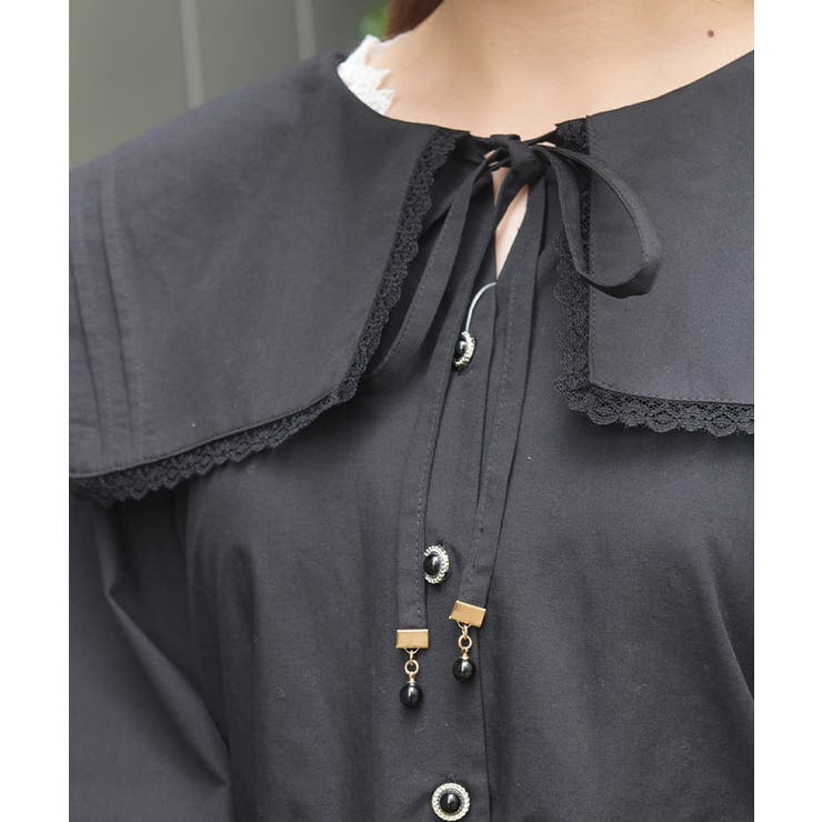 セーラーカラーロングシャツ | axes femme | 詳細画像5 