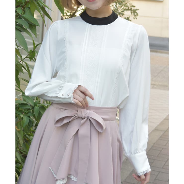 白 | マルチＷＡＹリボンブラウス | axes femme