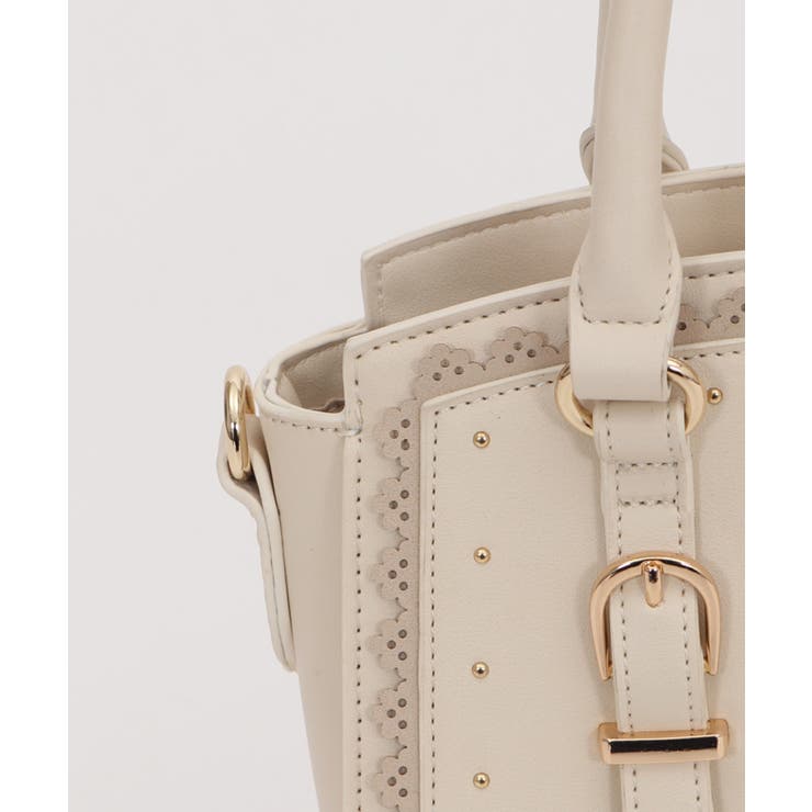 スカラップボストンバッグ[品番：IGAW0001395]｜axes femme