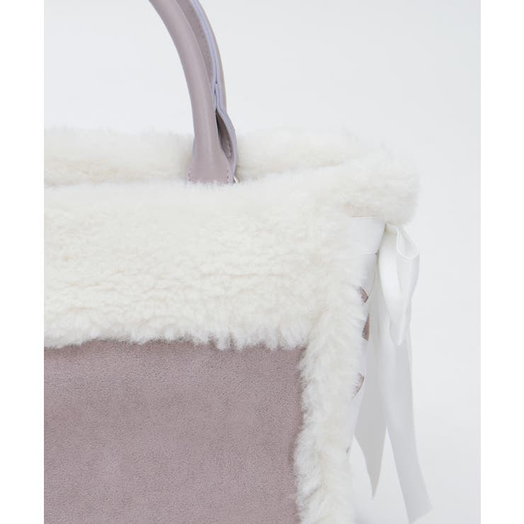 レースアップムートンバッグ | axes femme | 詳細画像10 