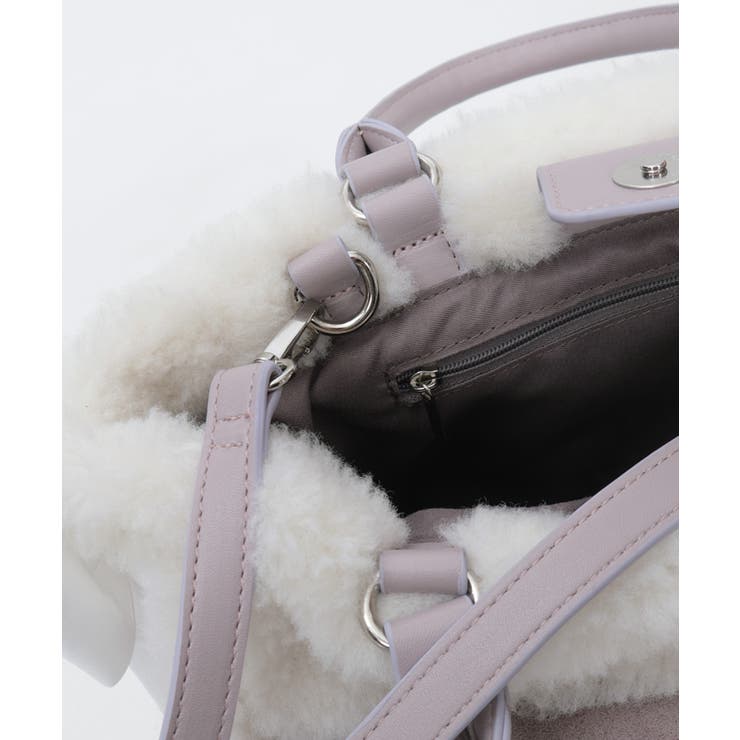 レースアップムートンバッグ[品番：IGAW0006801]｜axes femme