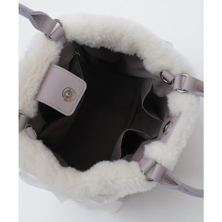 レースアップムートンバッグ | axes femme | 詳細画像15 