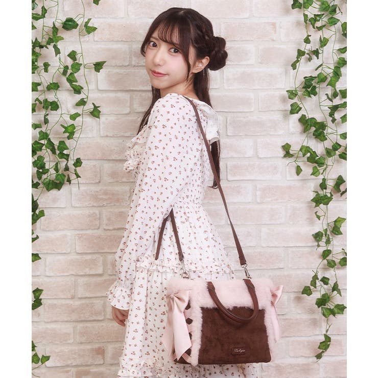 レースアップムートンバッグ | axes femme | 詳細画像2 