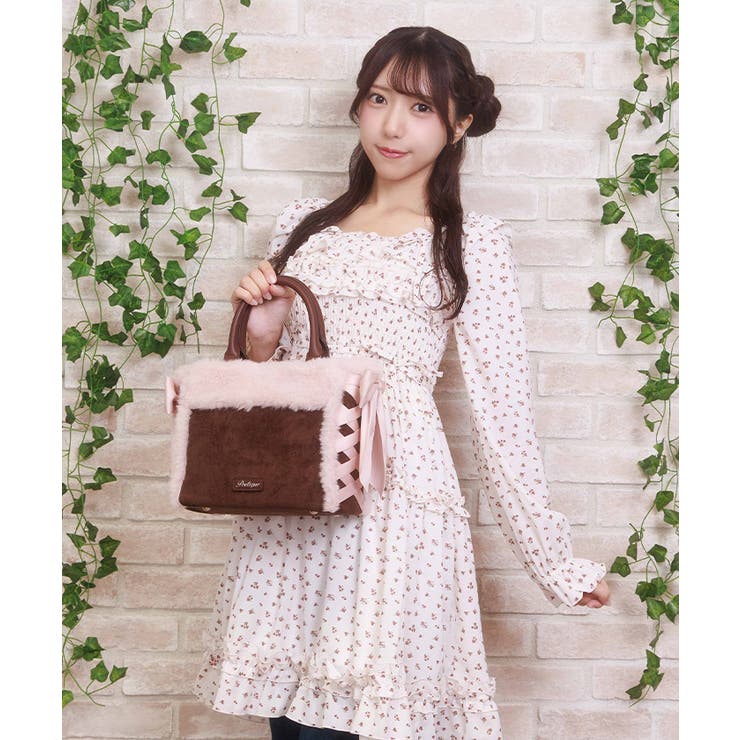 レースアップムートンバッグ | axes femme | 詳細画像5 