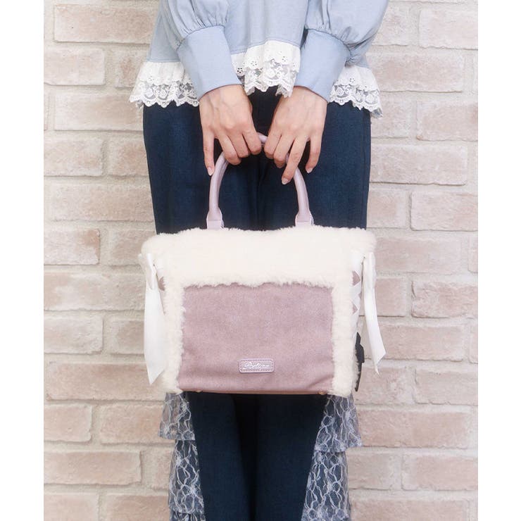 レースアップムートンバッグ[品番：IGAW0006801]｜axes femme